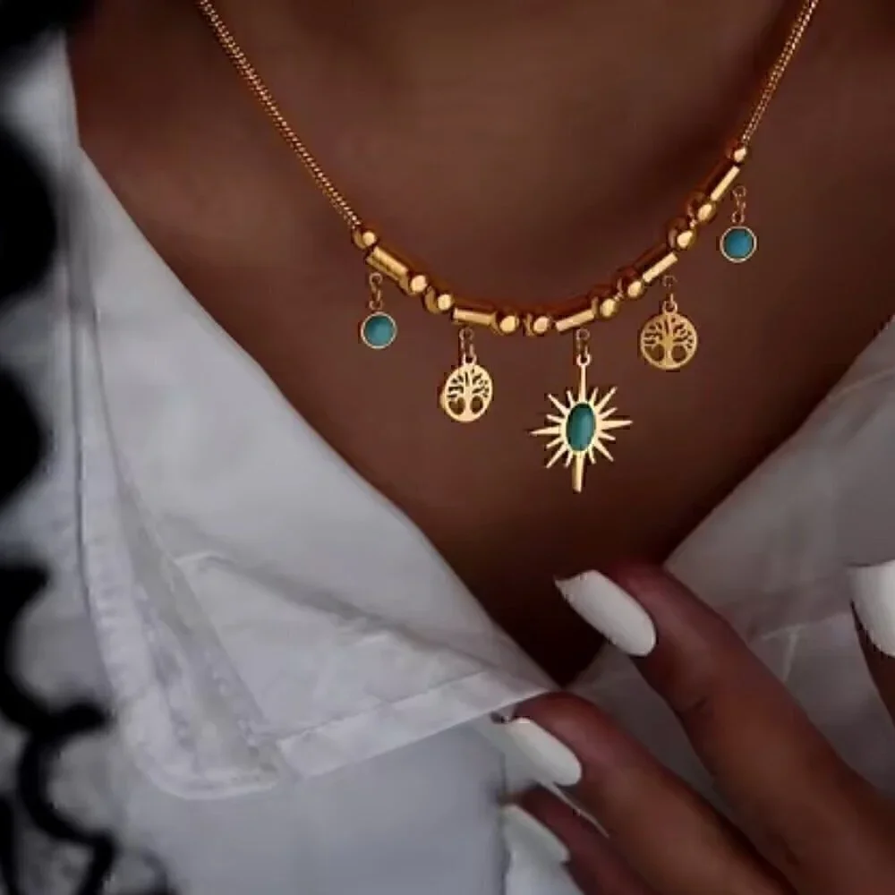 NEW - Bohemian Gold Necklace